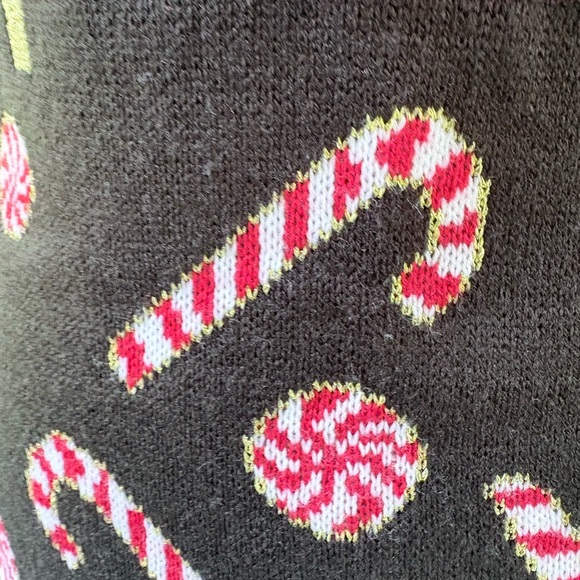 Christmas Sweater Red and Black Mini Dress - Picture 6 of 9